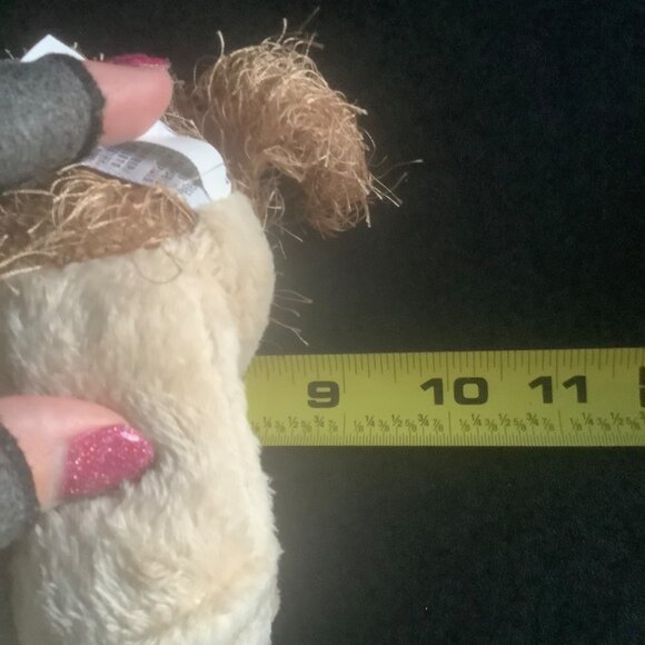 GANZ Cocker Spaniel Plush Dog Toy Shaggy Brown Cream 8.5” Webkinz NO CODE - Picture 6 of 7